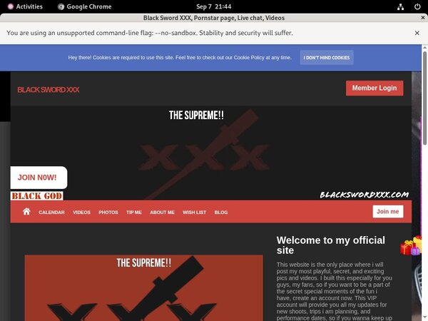 Black Sword XXX With Visa