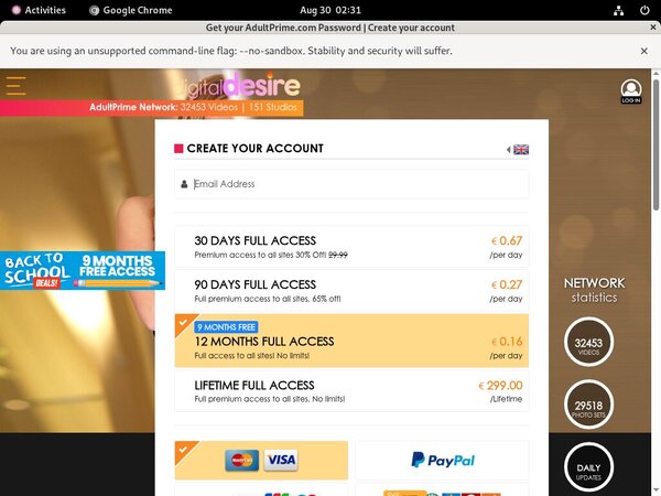 Digital Desire Bankeinzug