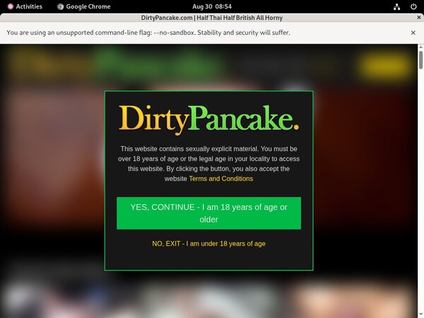 Dirty Pancake Account Login
