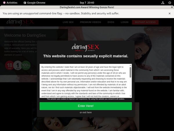Discount Membership Daringsexhd.com