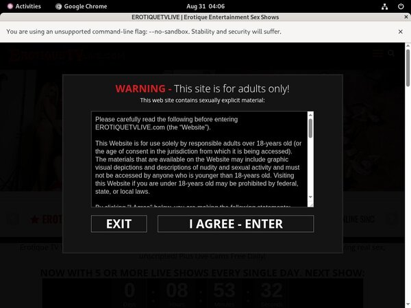 Erotiquetvlive Free Trials