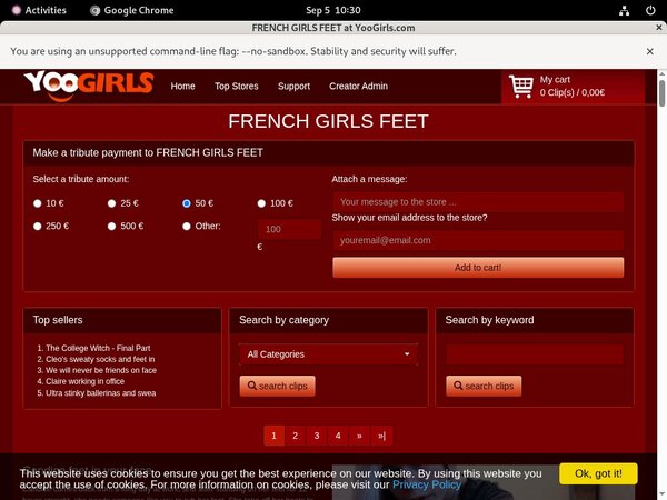 FRENCHGIRLSFEET Account Premium