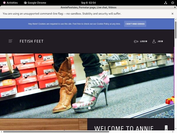 Free Account Of Anniefooties.modelcentro.com