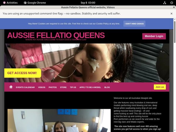 Free Aussiefellatioqueens.com Trial Membership