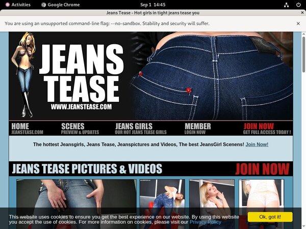 Free Jeans Tease Account New