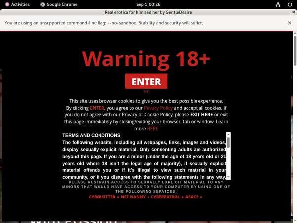 Gentle Desire Adult Passwords