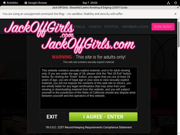 Jack Off Girls Working Accounts