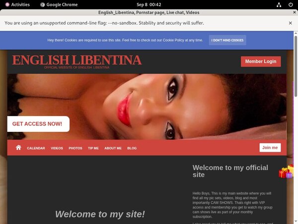 Make Englishlibentina.modelcentro.com Account