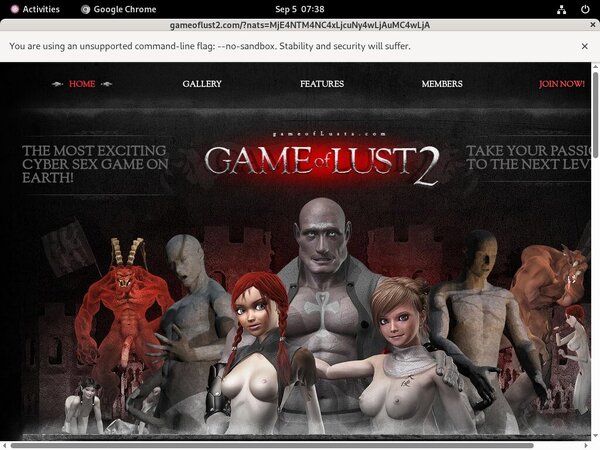 Make Gameoflust2 Account