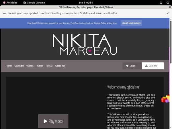 Make NikitaMarceau Account