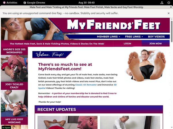 Myfriendsfeet.com Membership Free