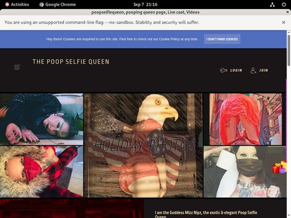 [Image: ThePoopSelfieQueen-With-Bank-Pay.jpg]