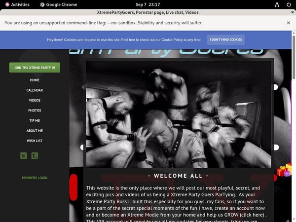 Try XtremePartyGoers Free Trial