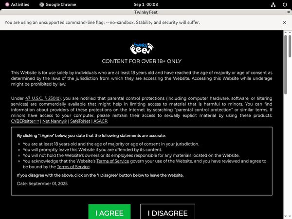 Twinkyfeet.com Members Discount