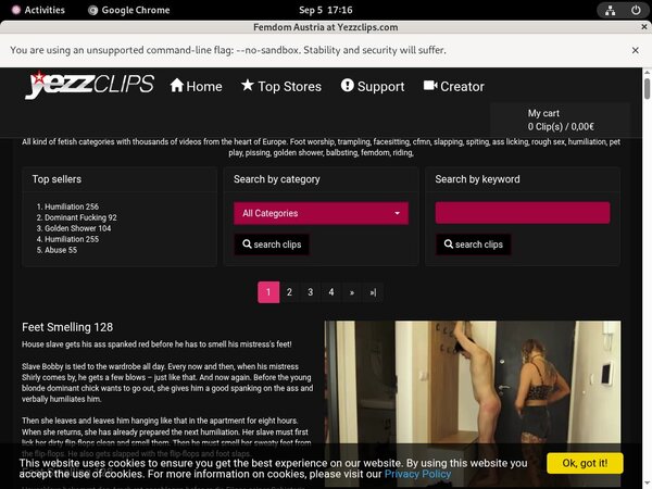 Yezzclips.com Paypal Signup