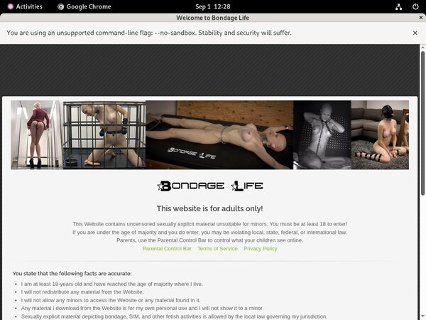 Bondage Life Active Password