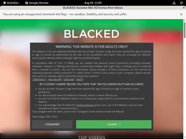 Blacked Home Page